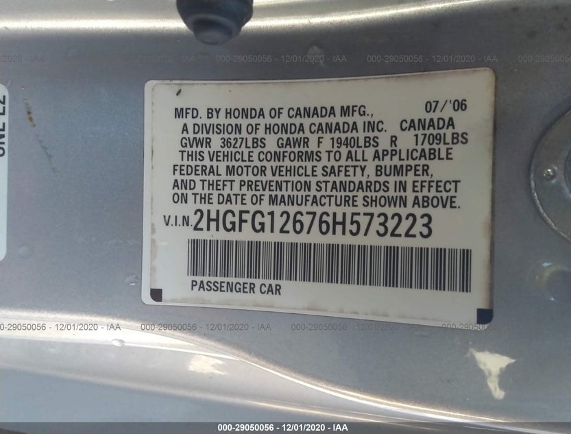 2HGFG12676H573223