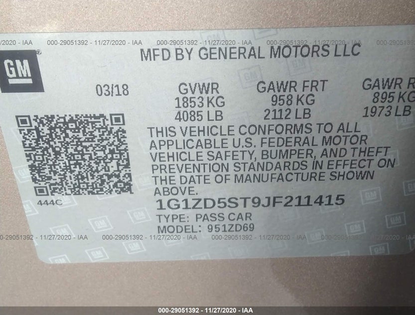 1G1ZD5ST9JF211415