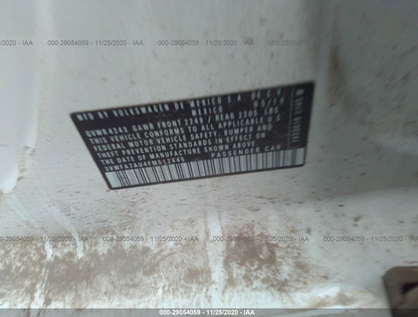 3VWFA7AU4FM512445