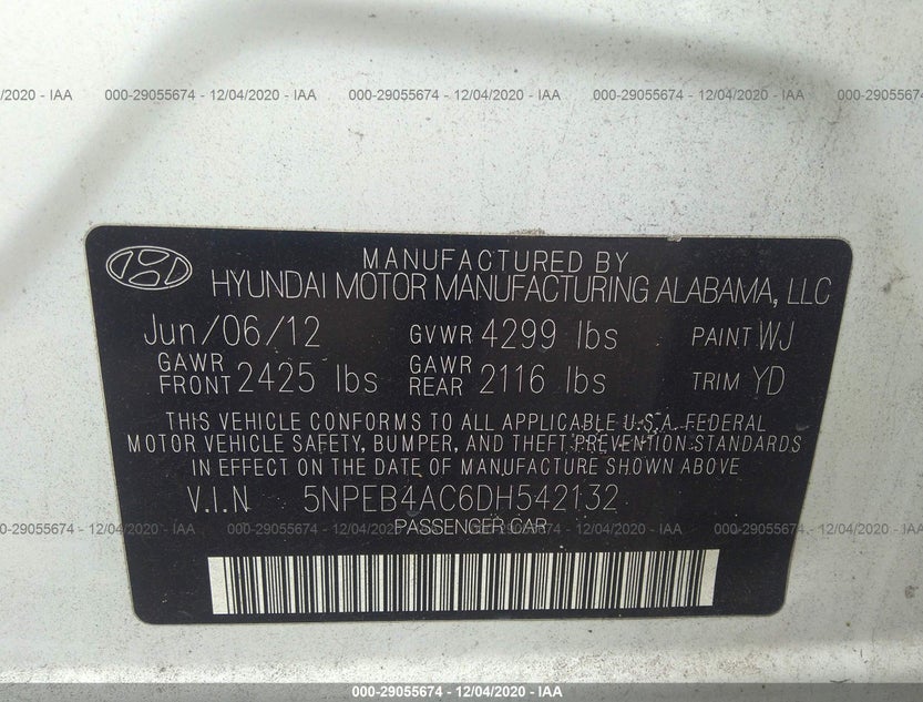 5NPEB4AC6DH542132