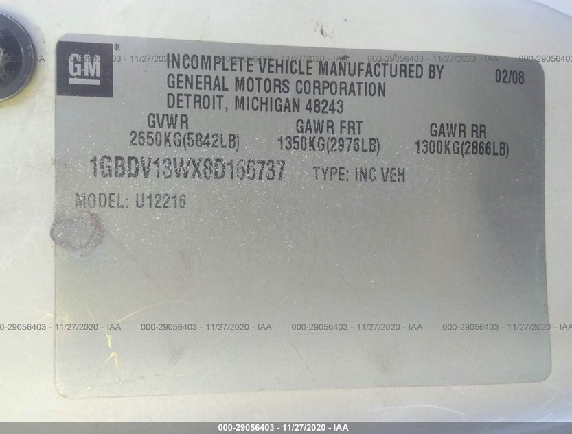 1GBDV13WX8D166737