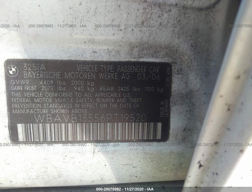 WBAVB13556PT19520
