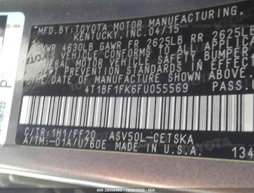 4T1BF1FK6FU055569