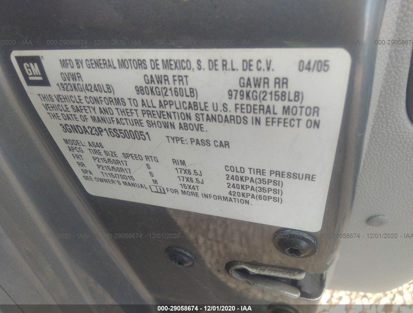 3GNDA23P16S500051
