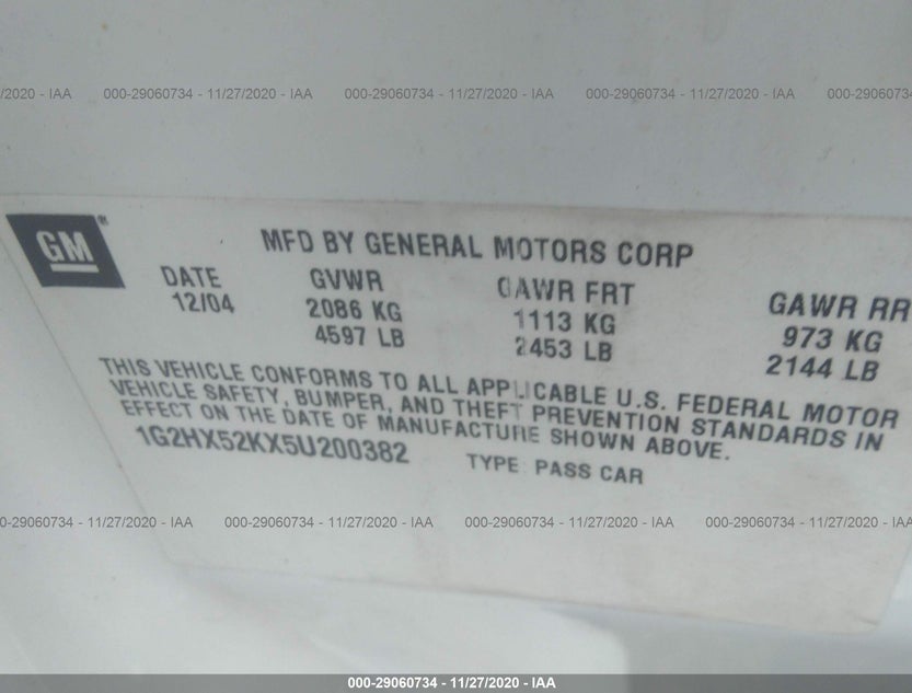 1G2HX52KX5U200382