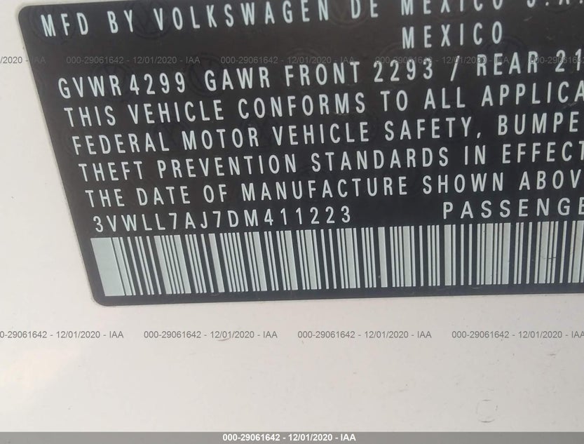 3VWLL7AJ7DM411223