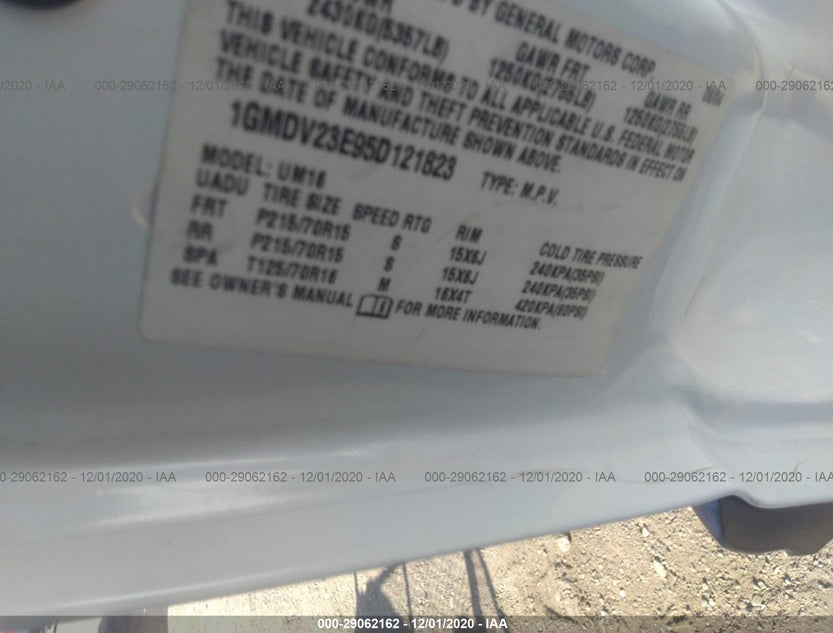 1GMDV23E95D121823