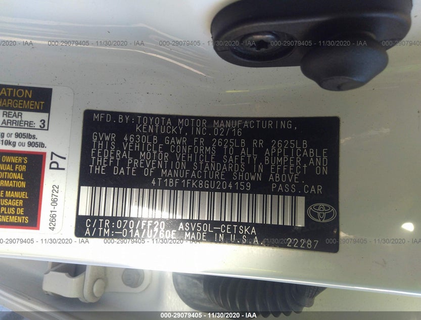 4T1BF1FK8GU204159
