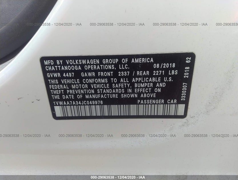 1VWAA7A34JC049976