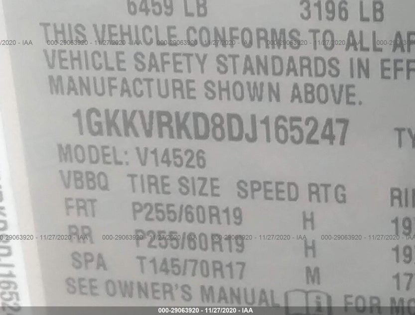 1GKKVRKD8DJ165247