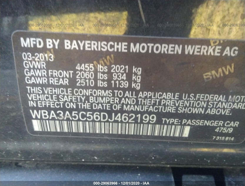 WBA3A5C56DJ462199