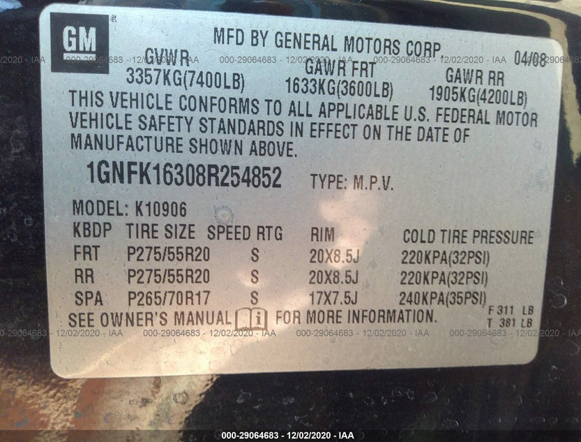 1GNFK16308R254852