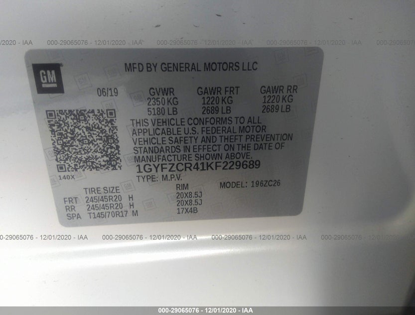 1GYFZCR41KF229689