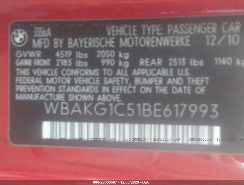 WBAKG1C51BE617993