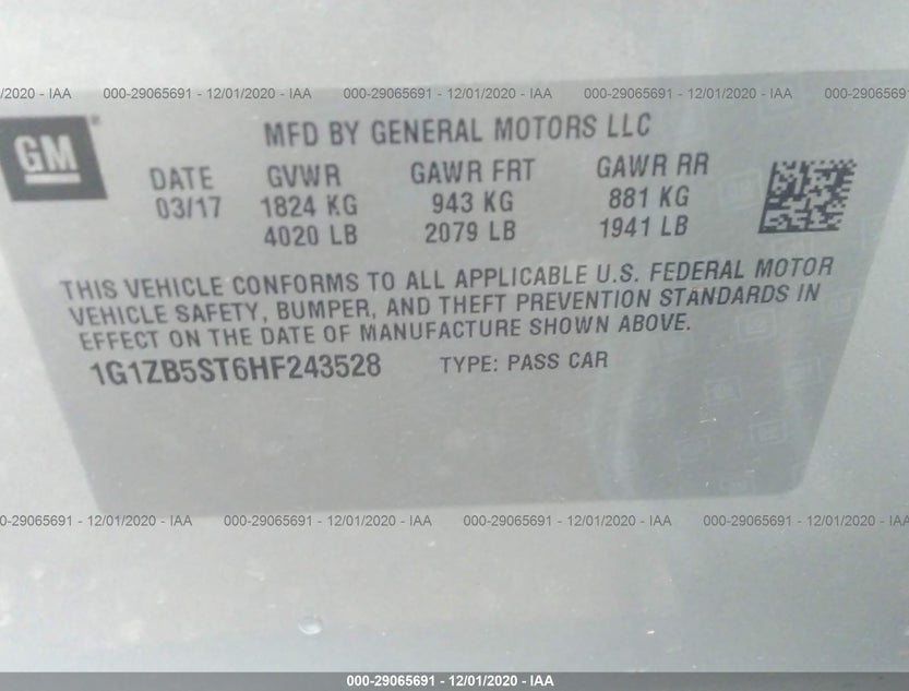1G1ZB5ST6HF243528