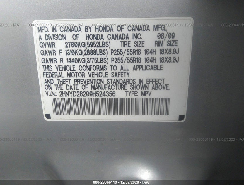 2HNYD28209H524356