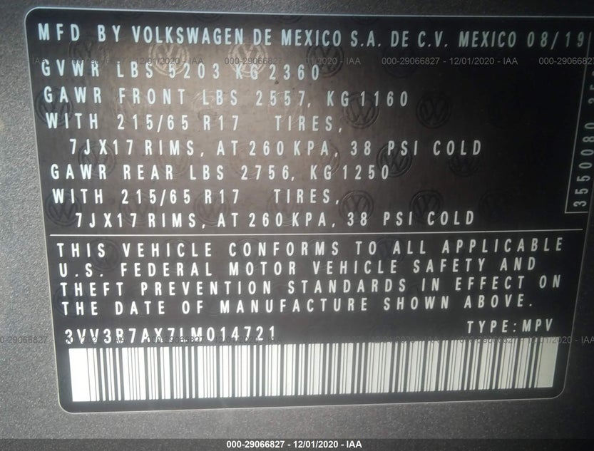 3VV3B7AX7LM014721