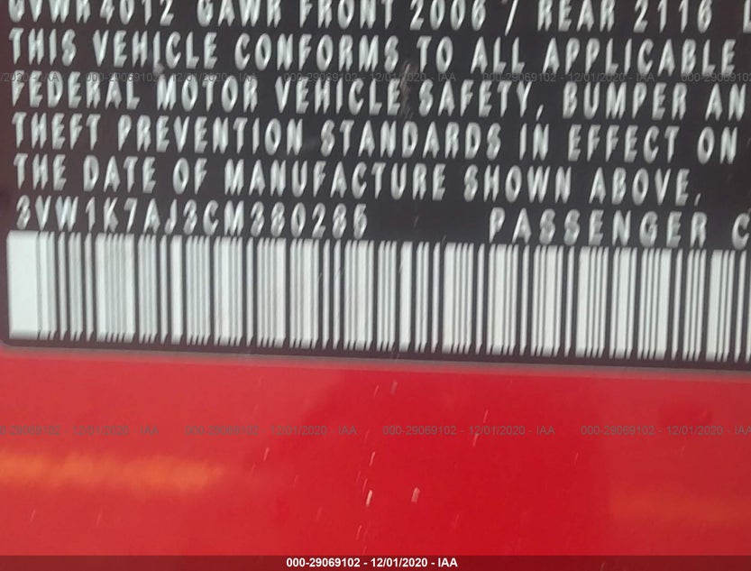 3VW1K7AJ3CM380285