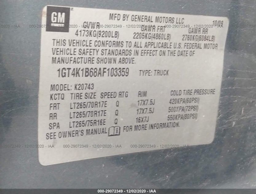 1GT4K1B68AF103359