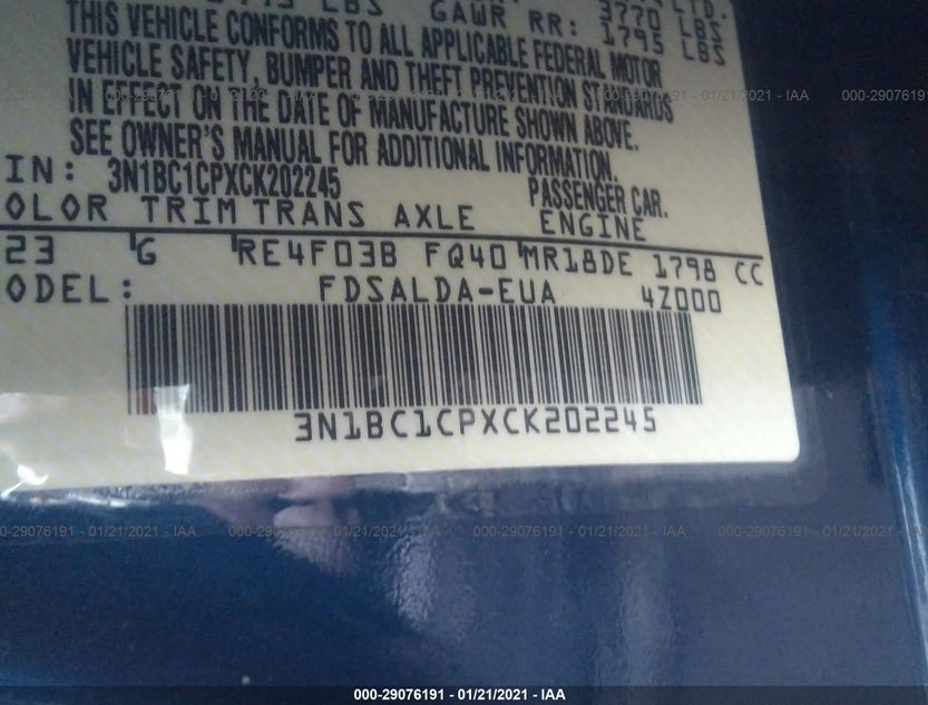 3N1BC1CPXCK202245