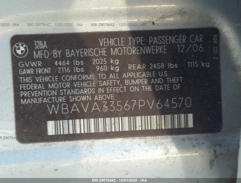 WBAVA33567PV64570