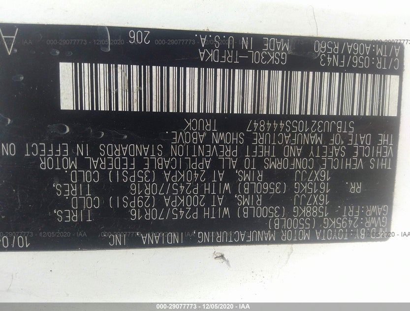 5TBJU32105S444847
