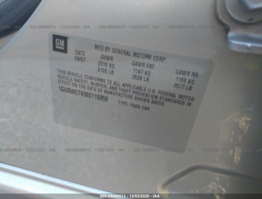 1G6DW67V080115958