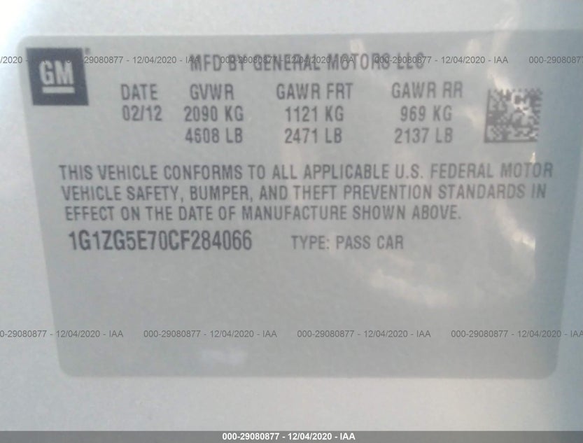 1G1ZG5E70CF284066