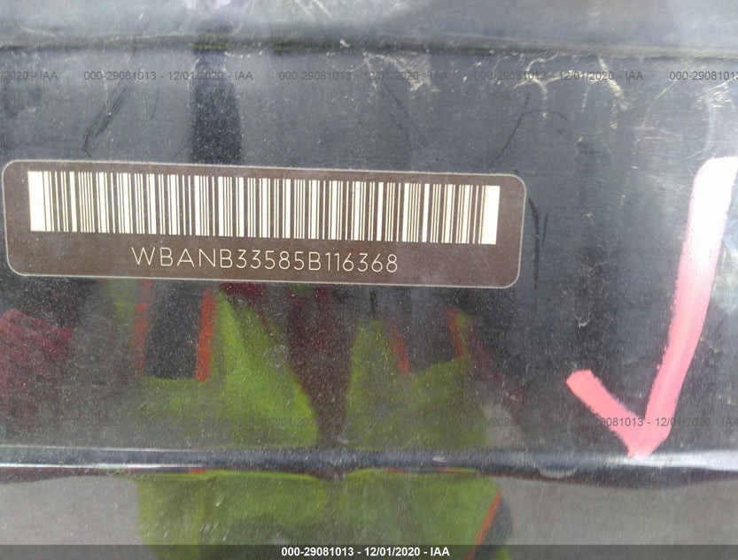 WBANB33585B116368