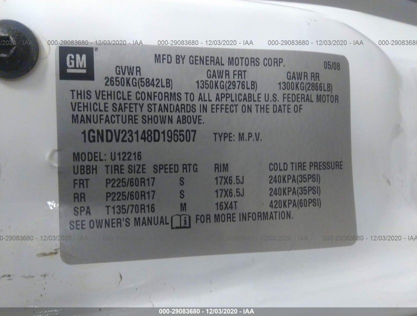 1GNDV23148D196507