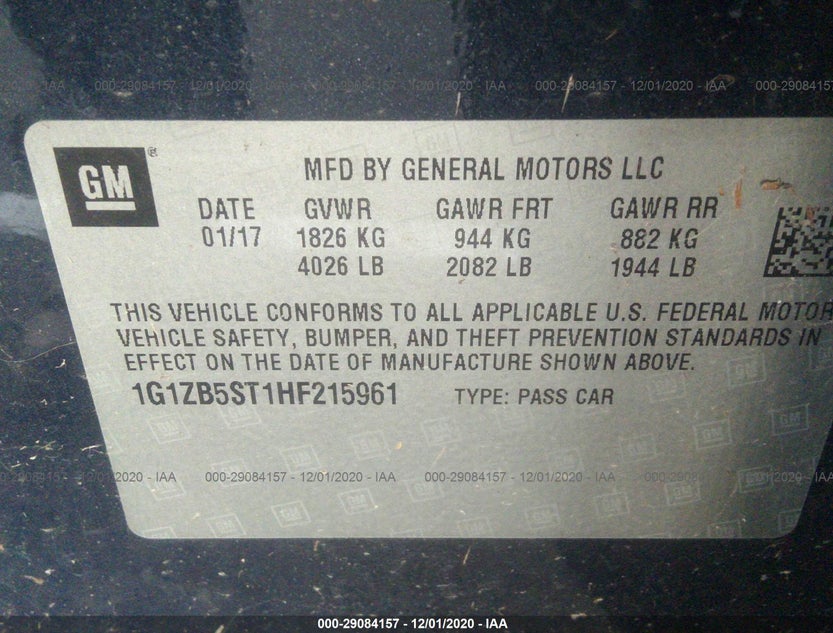 1G1ZB5ST1HF215961