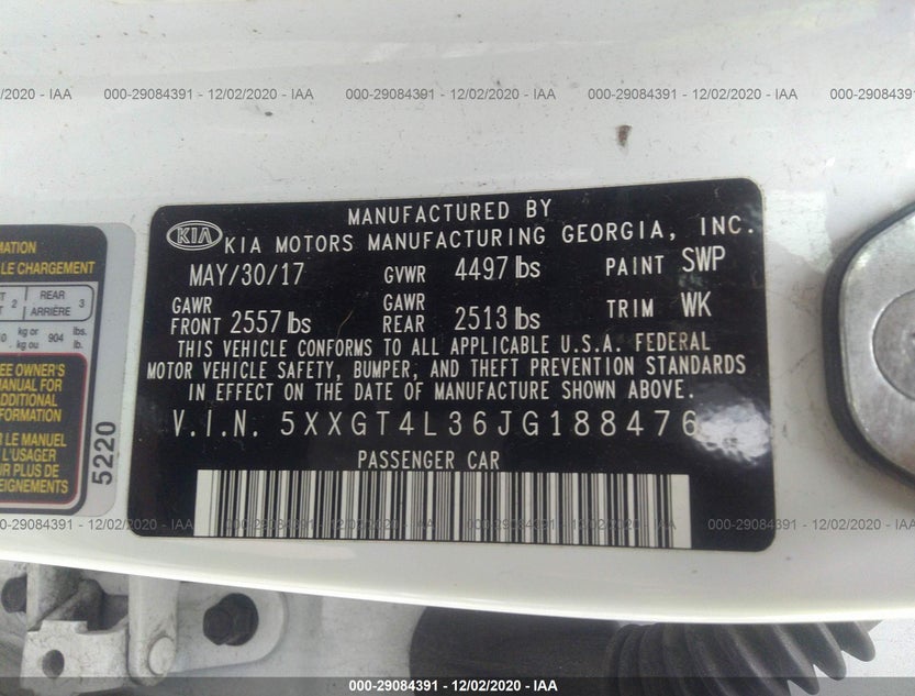 5XXGT4L36JG188476