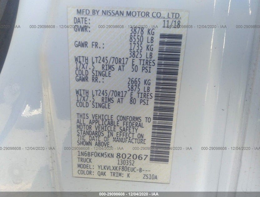 1N6BF0KM5KN802067