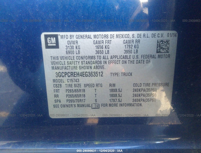 3GCPCREH4EG363512