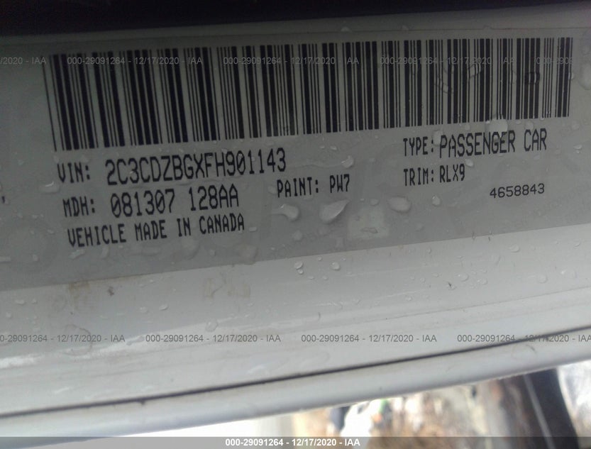 2C3CDZBGXFH901143