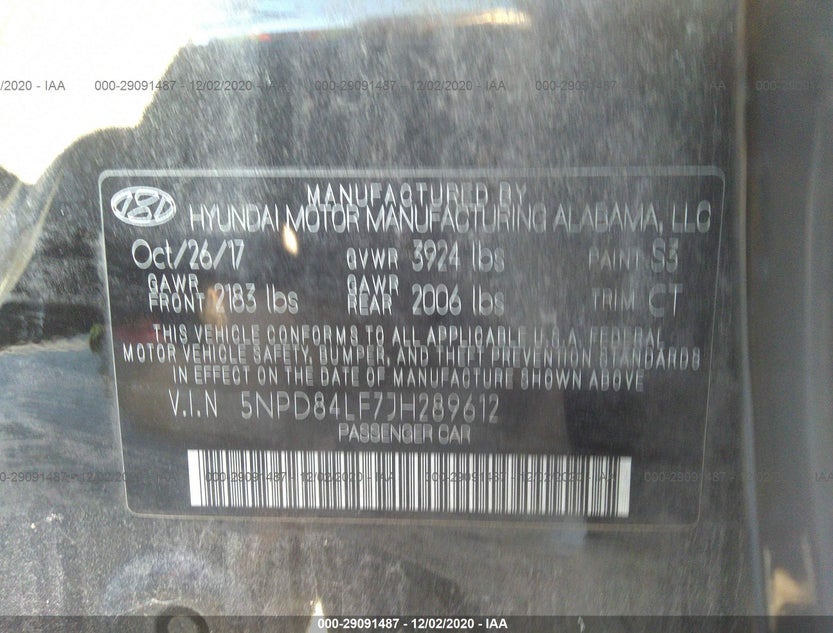 5NPD84LF7JH289612
