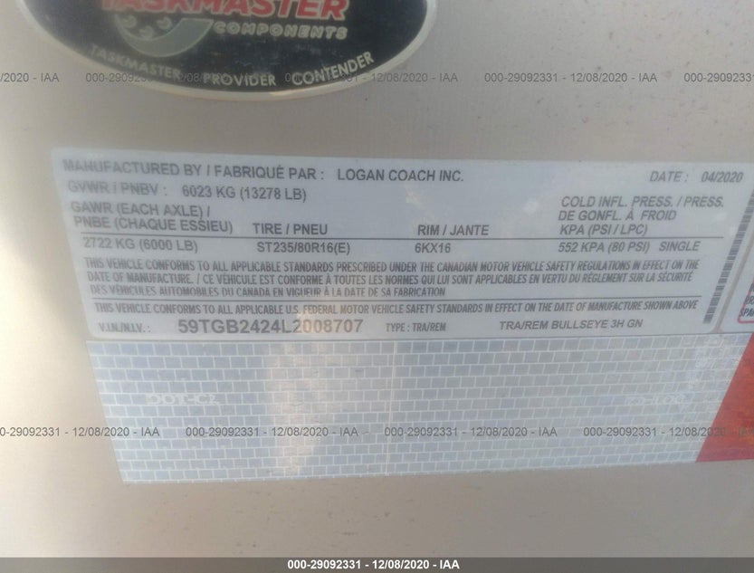 59TGB2424L2008707
