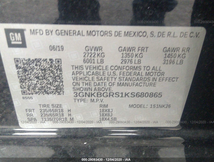 3GNKBGRS1KS680865