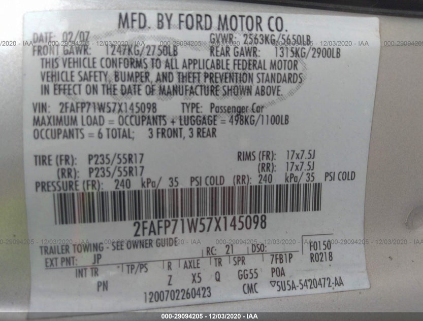 2FAFP71W57X145098