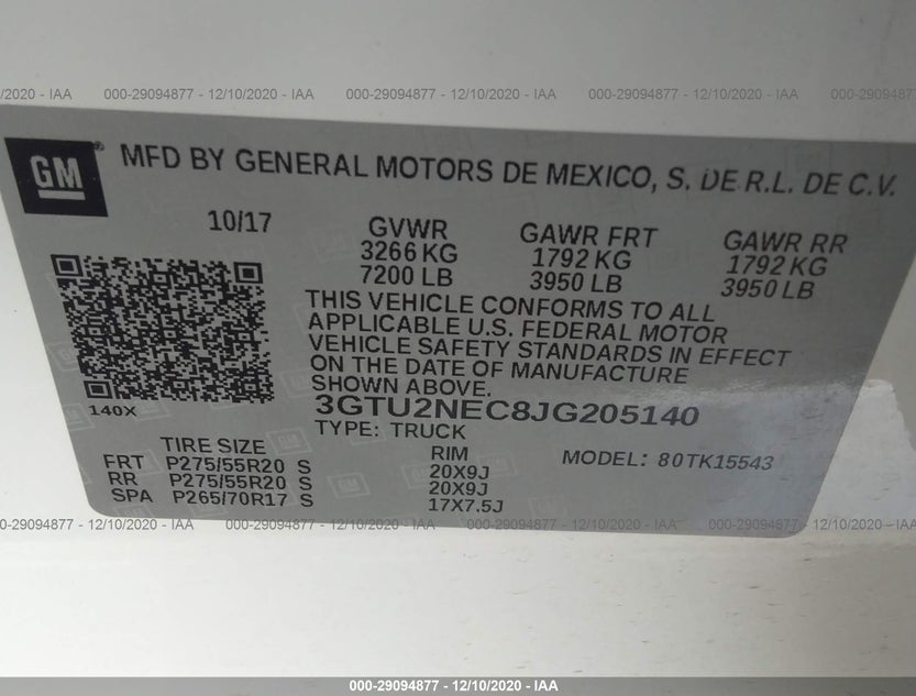 3GTU2NEC8JG205140