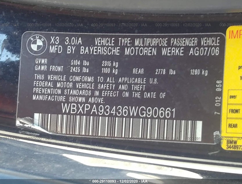 WBXPA93436WG90661