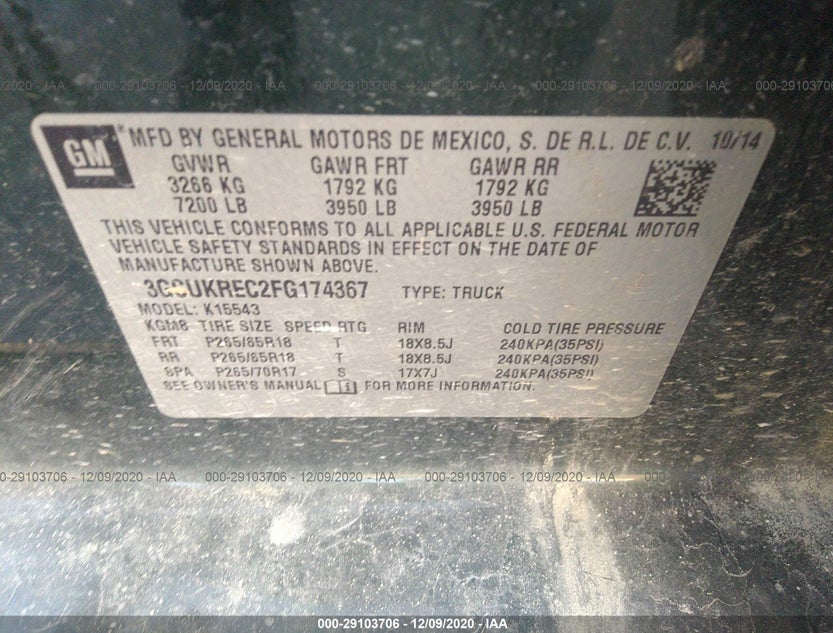 3GCUKREC2FG174367