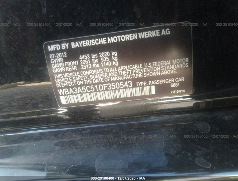 WBA3A5C51DF350543