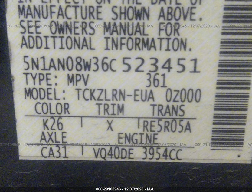 5N1AN08W36C523451