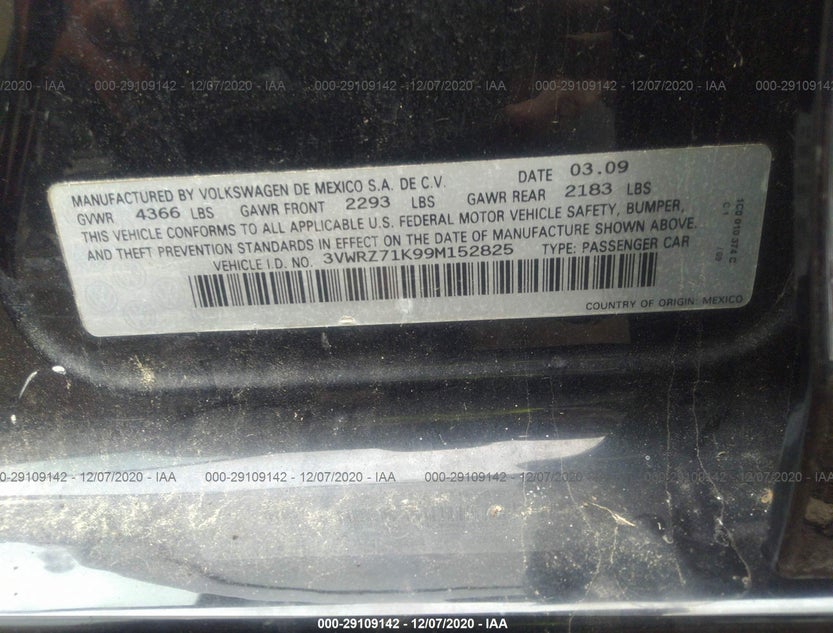 3VWRZ71K99M152825