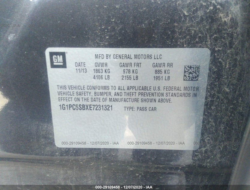 1G1PC5SBXE7231321