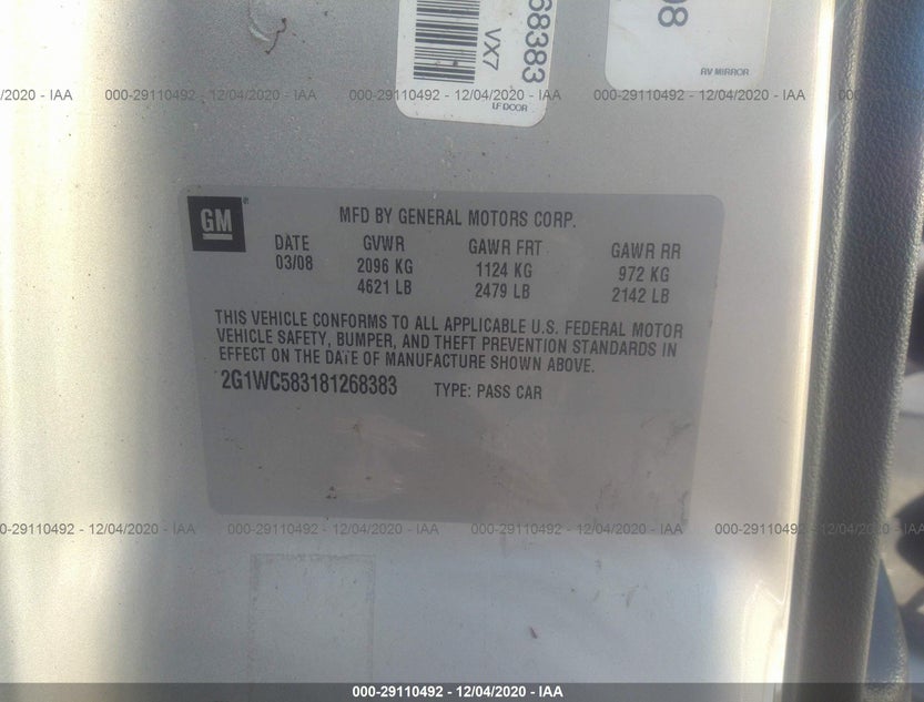 2G1WC583181268383