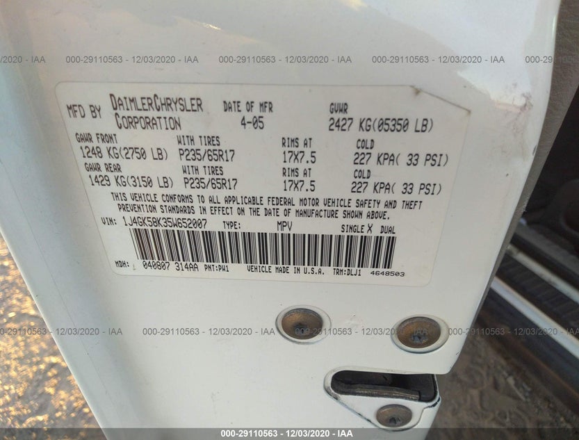 1J4GK58K35W652007