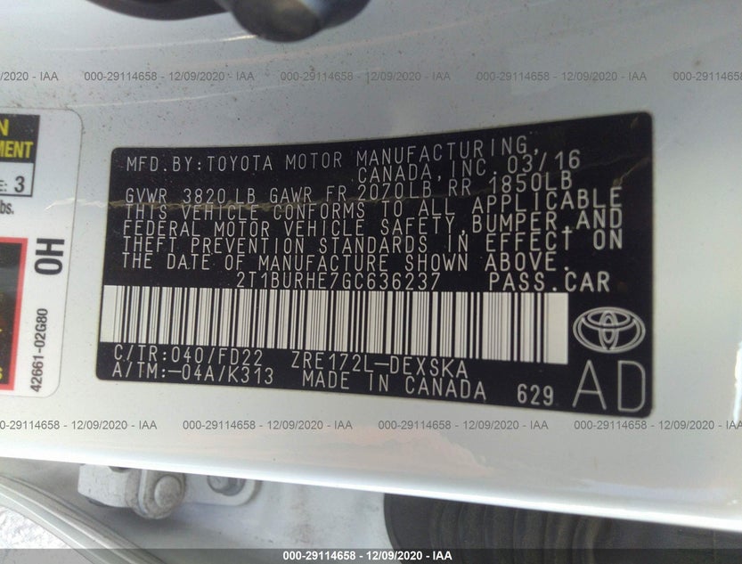2T1BURHE7GC636237