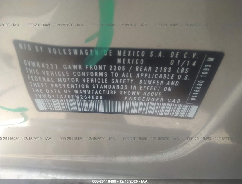 3VWD17AJ6EM264808